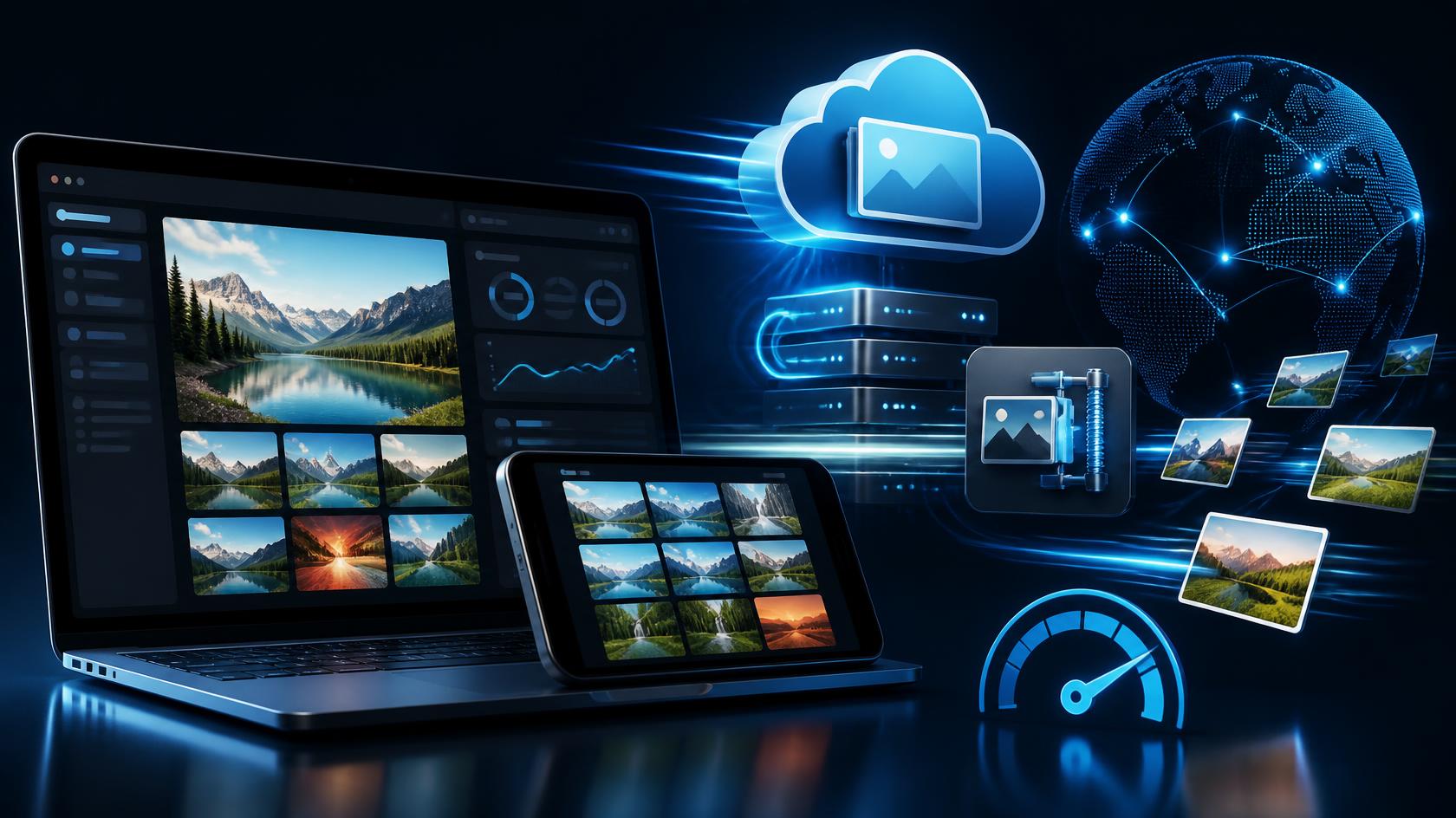 Blog page loading quickly with images served from an external CDN
